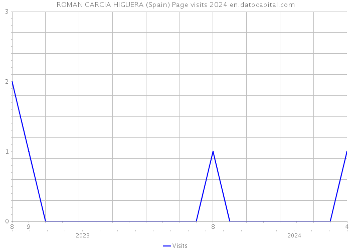 ROMAN GARCIA HIGUERA (Spain) Page visits 2024 