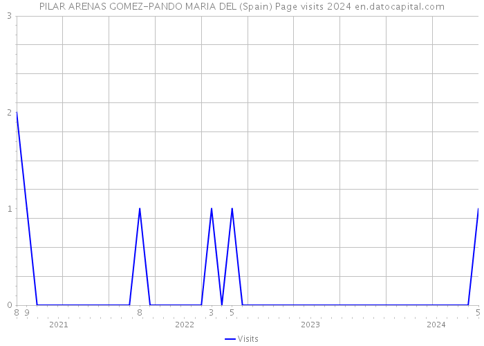 PILAR ARENAS GOMEZ-PANDO MARIA DEL (Spain) Page visits 2024 
