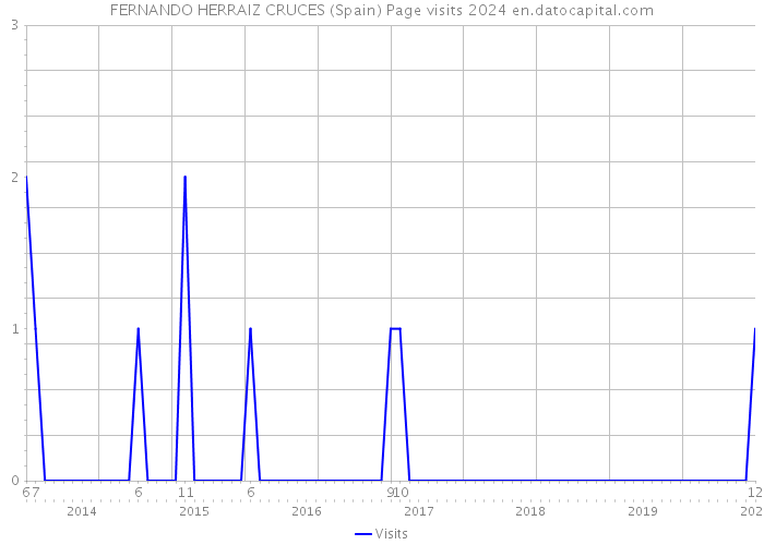 FERNANDO HERRAIZ CRUCES (Spain) Page visits 2024 