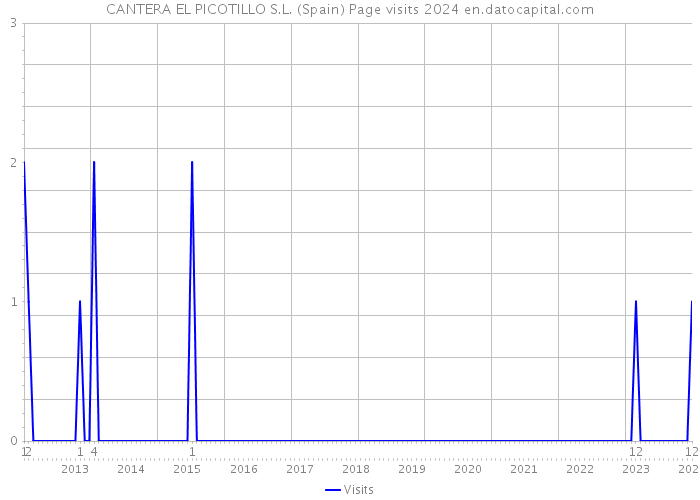 CANTERA EL PICOTILLO S.L. (Spain) Page visits 2024 