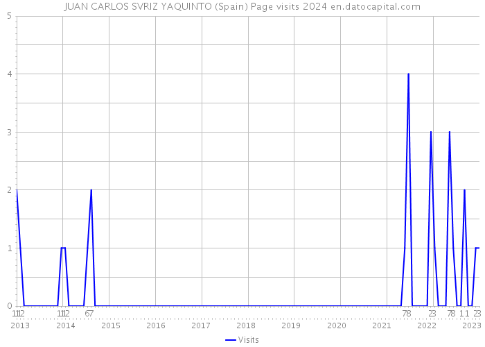 JUAN CARLOS SVRIZ YAQUINTO (Spain) Page visits 2024 