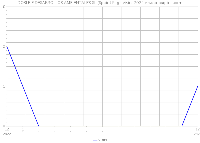 DOBLE E DESARROLLOS AMBIENTALES SL (Spain) Page visits 2024 