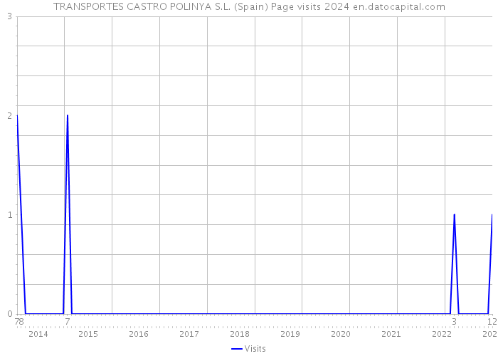 TRANSPORTES CASTRO POLINYA S.L. (Spain) Page visits 2024 