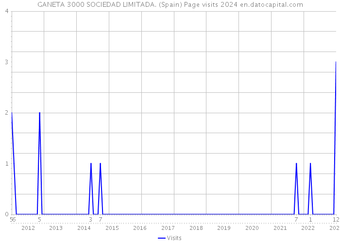 GANETA 3000 SOCIEDAD LIMITADA. (Spain) Page visits 2024 