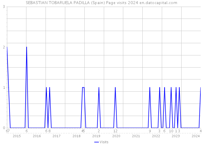 SEBASTIAN TOBARUELA PADILLA (Spain) Page visits 2024 