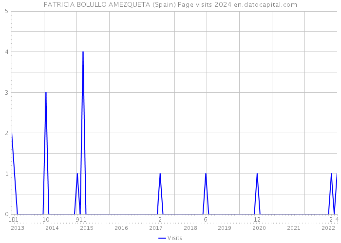 PATRICIA BOLULLO AMEZQUETA (Spain) Page visits 2024 