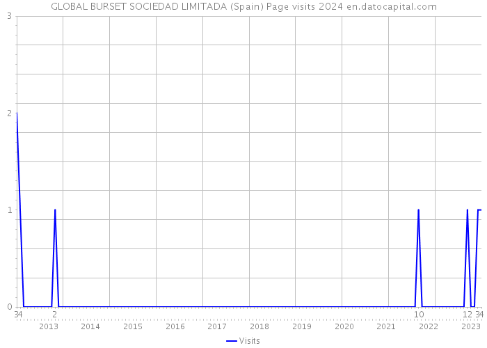 GLOBAL BURSET SOCIEDAD LIMITADA (Spain) Page visits 2024 