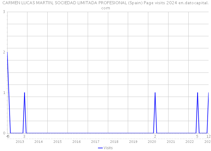 CARMEN LUCAS MARTIN, SOCIEDAD LIMITADA PROFESIONAL (Spain) Page visits 2024 