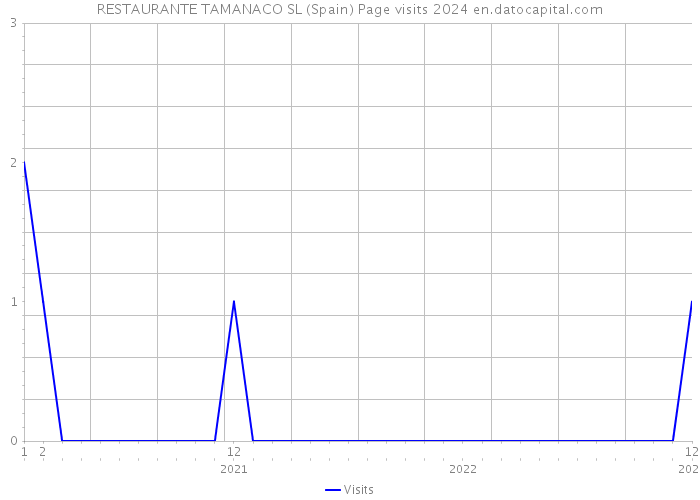 RESTAURANTE TAMANACO SL (Spain) Page visits 2024 
