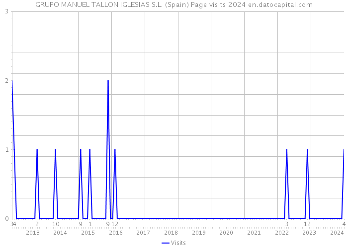 GRUPO MANUEL TALLON IGLESIAS S.L. (Spain) Page visits 2024 