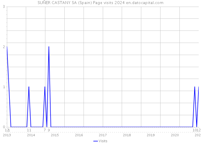 SUÑER CASTANY SA (Spain) Page visits 2024 