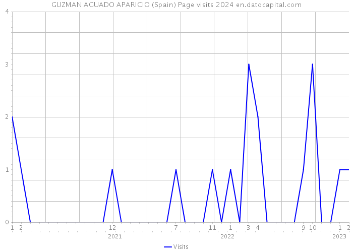 GUZMAN AGUADO APARICIO (Spain) Page visits 2024 