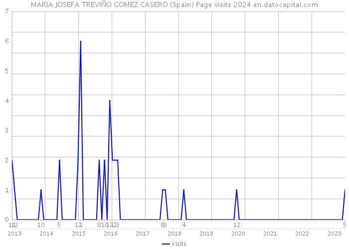 MARIA JOSEFA TREVIÑO GOMEZ CASERO (Spain) Page visits 2024 