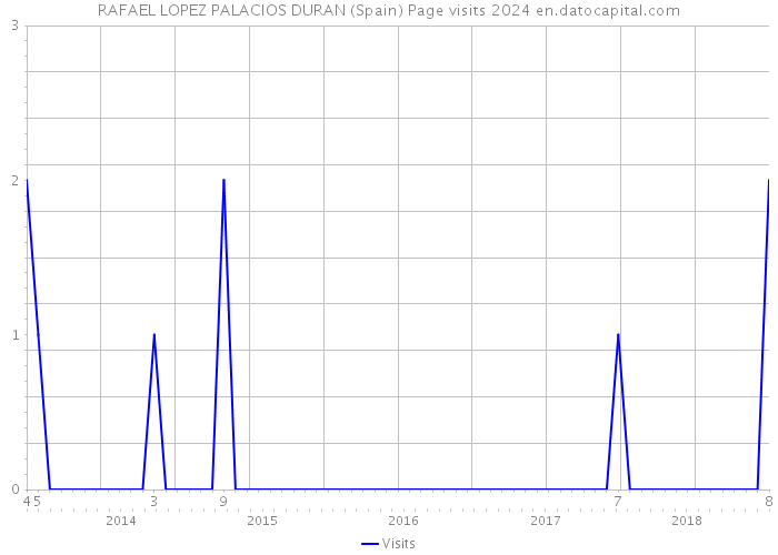 RAFAEL LOPEZ PALACIOS DURAN (Spain) Page visits 2024 