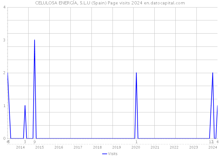 CELULOSA ENERGÍA, S.L.U (Spain) Page visits 2024 