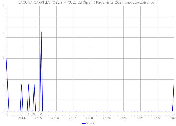 LAGUNA CARRILLO JOSE Y MIGUEL CB (Spain) Page visits 2024 