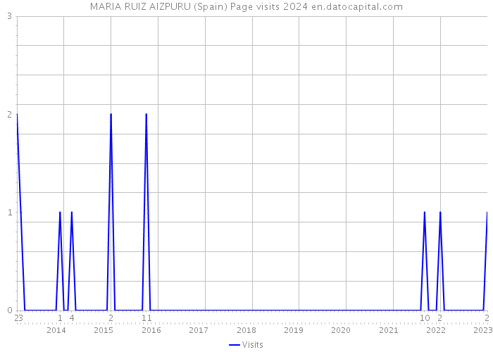 MARIA RUIZ AIZPURU (Spain) Page visits 2024 