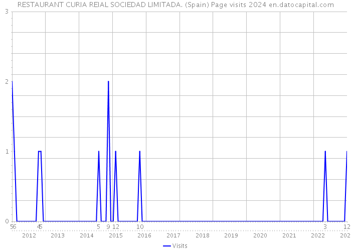 RESTAURANT CURIA REIAL SOCIEDAD LIMITADA. (Spain) Page visits 2024 