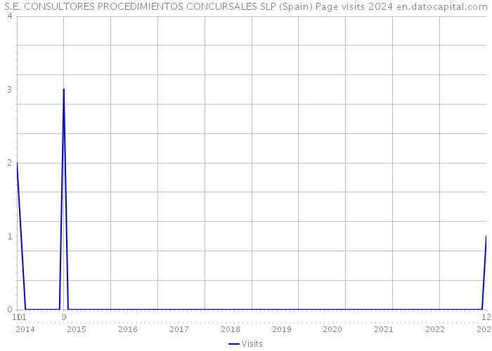 S.E. CONSULTORES PROCEDIMIENTOS CONCURSALES SLP (Spain) Page visits 2024 