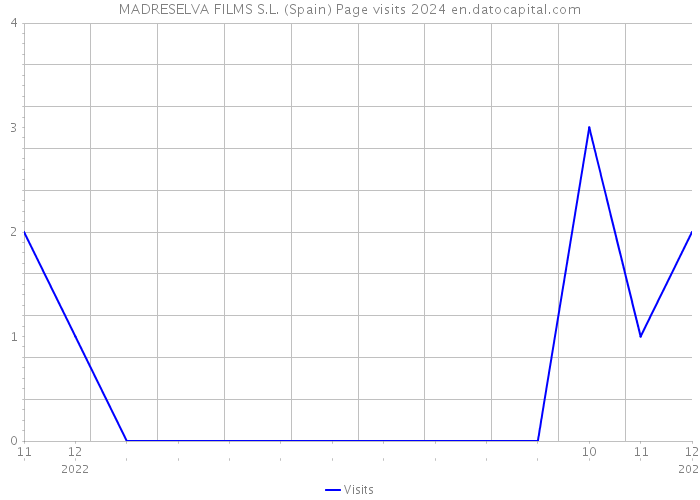 MADRESELVA FILMS S.L. (Spain) Page visits 2024 