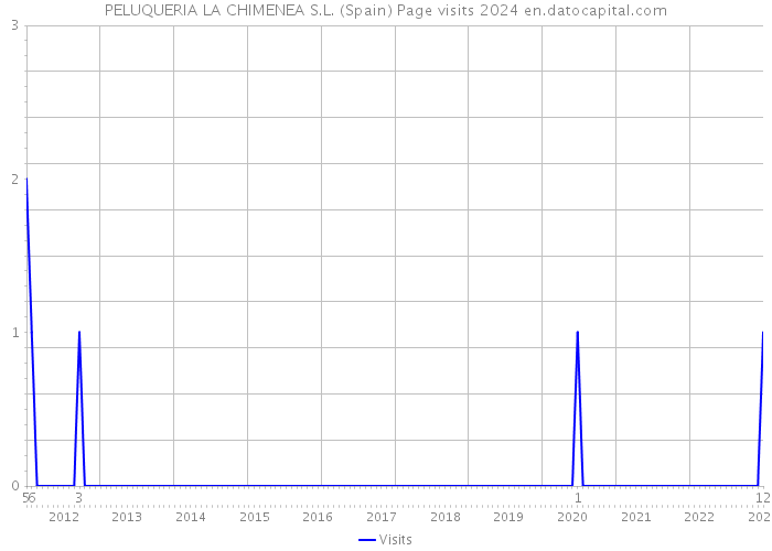 PELUQUERIA LA CHIMENEA S.L. (Spain) Page visits 2024 