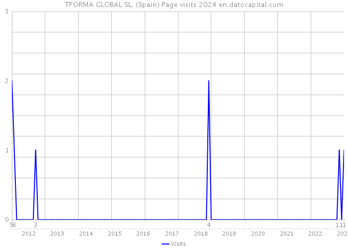 TFORMA GLOBAL SL. (Spain) Page visits 2024 