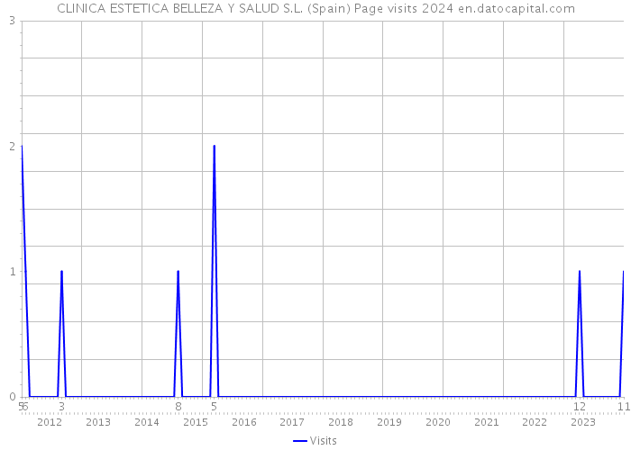 CLINICA ESTETICA BELLEZA Y SALUD S.L. (Spain) Page visits 2024 