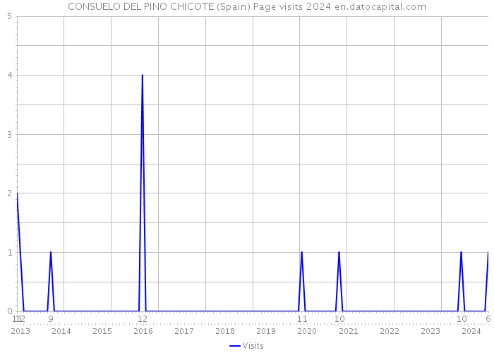 CONSUELO DEL PINO CHICOTE (Spain) Page visits 2024 