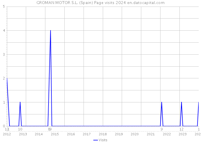 GROMAN MOTOR S.L. (Spain) Page visits 2024 