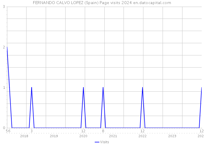 FERNANDO CALVO LOPEZ (Spain) Page visits 2024 