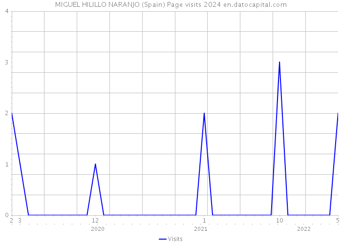 MIGUEL HILILLO NARANJO (Spain) Page visits 2024 
