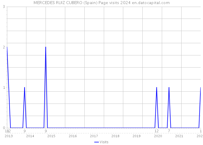 MERCEDES RUIZ CUBERO (Spain) Page visits 2024 
