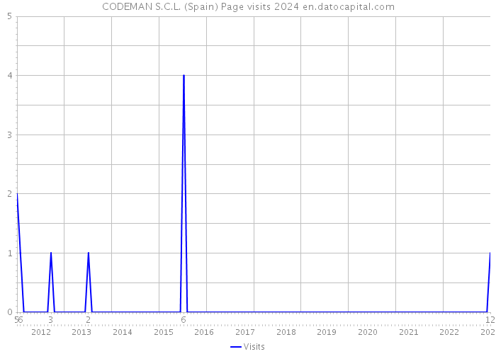CODEMAN S.C.L. (Spain) Page visits 2024 