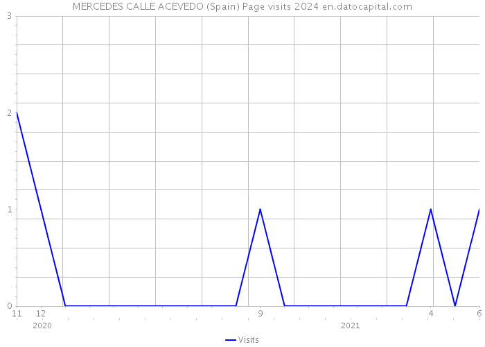 MERCEDES CALLE ACEVEDO (Spain) Page visits 2024 
