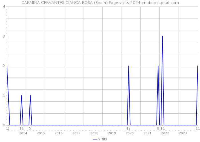 CARMINA CERVANTES CIANCA ROSA (Spain) Page visits 2024 