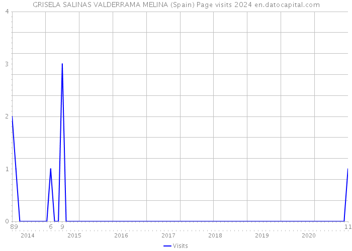 GRISELA SALINAS VALDERRAMA MELINA (Spain) Page visits 2024 