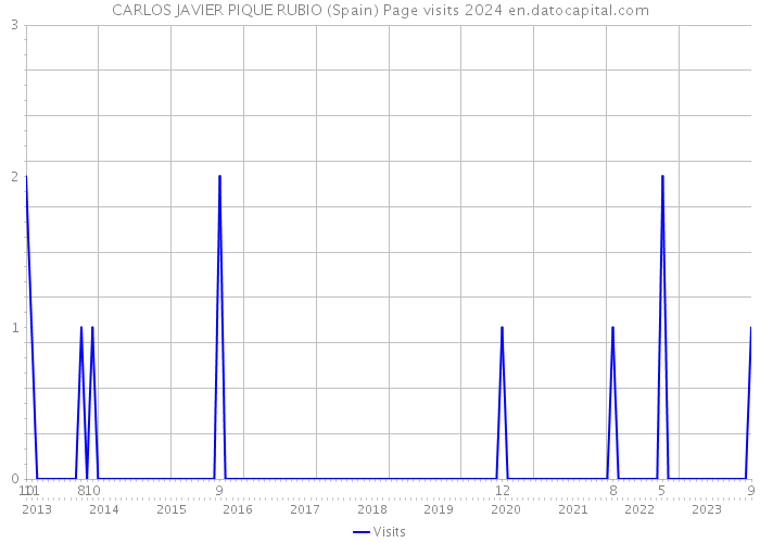 CARLOS JAVIER PIQUE RUBIO (Spain) Page visits 2024 