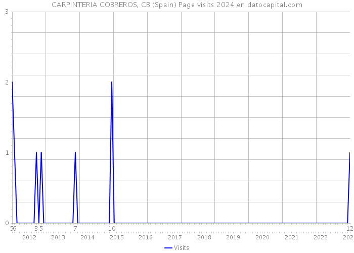 CARPINTERIA COBREROS, CB (Spain) Page visits 2024 