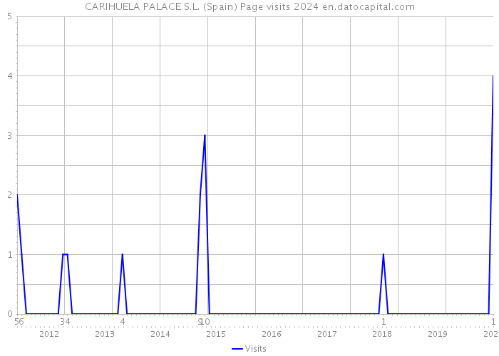 CARIHUELA PALACE S.L. (Spain) Page visits 2024 