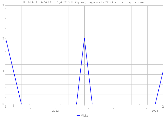 EUGENIA BERAZA LOPEZ JACOISTE (Spain) Page visits 2024 