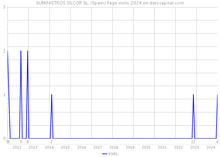 SUMINISTROS SILCOR SL. (Spain) Page visits 2024 