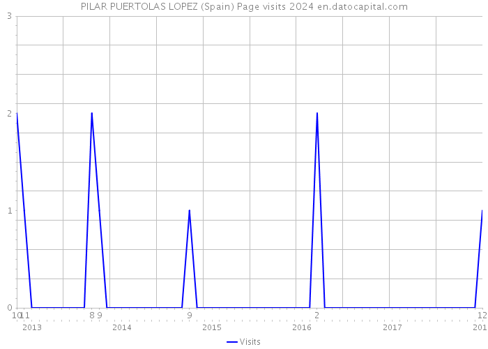 PILAR PUERTOLAS LOPEZ (Spain) Page visits 2024 