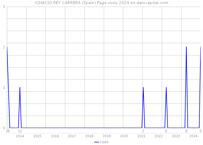 IGNACIO REY CARRERA (Spain) Page visits 2024 