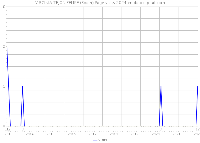 VIRGINIA TEJON FELIPE (Spain) Page visits 2024 