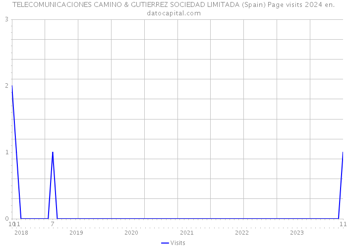 TELECOMUNICACIONES CAMINO & GUTIERREZ SOCIEDAD LIMITADA (Spain) Page visits 2024 