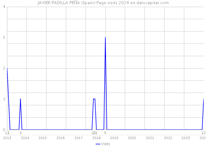 JAVIER PADILLA PEÑA (Spain) Page visits 2024 