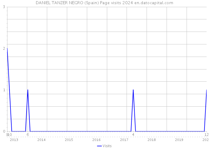 DANIEL TANZER NEGRO (Spain) Page visits 2024 