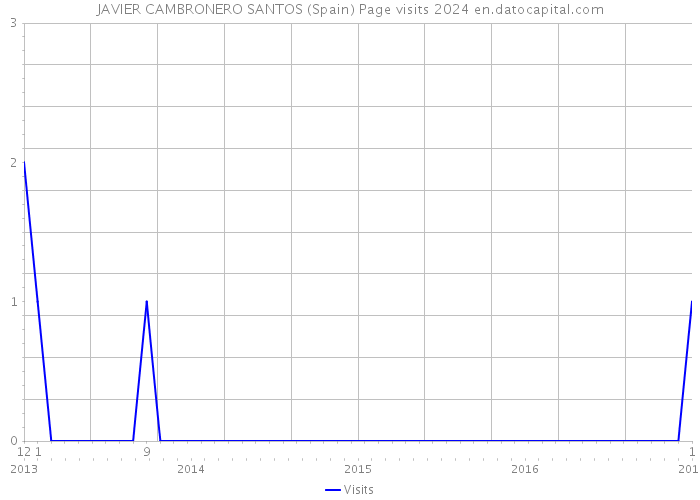 JAVIER CAMBRONERO SANTOS (Spain) Page visits 2024 