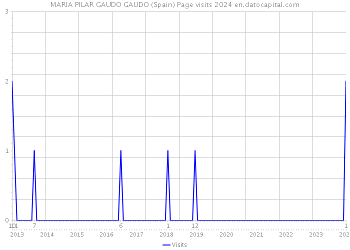 MARIA PILAR GAUDO GAUDO (Spain) Page visits 2024 