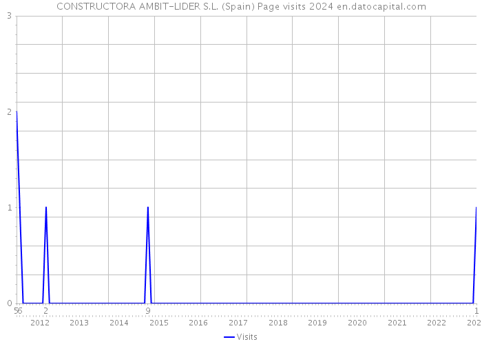 CONSTRUCTORA AMBIT-LIDER S.L. (Spain) Page visits 2024 